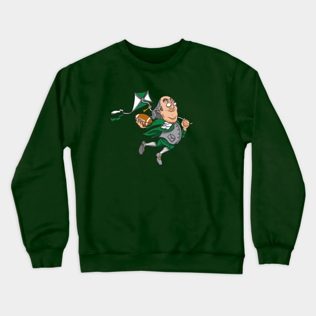 Philadelphia Eagles Ben Franklin Design Crewneck Sweatshirt by stayfrostybro